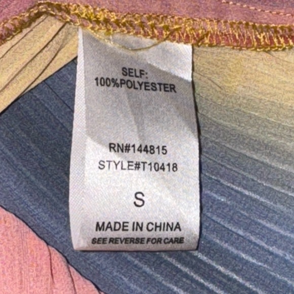 Lovesense All Talk Exaggerated Sleeve Pastel Coloured Blouse Size Small - Picture 11 of 11